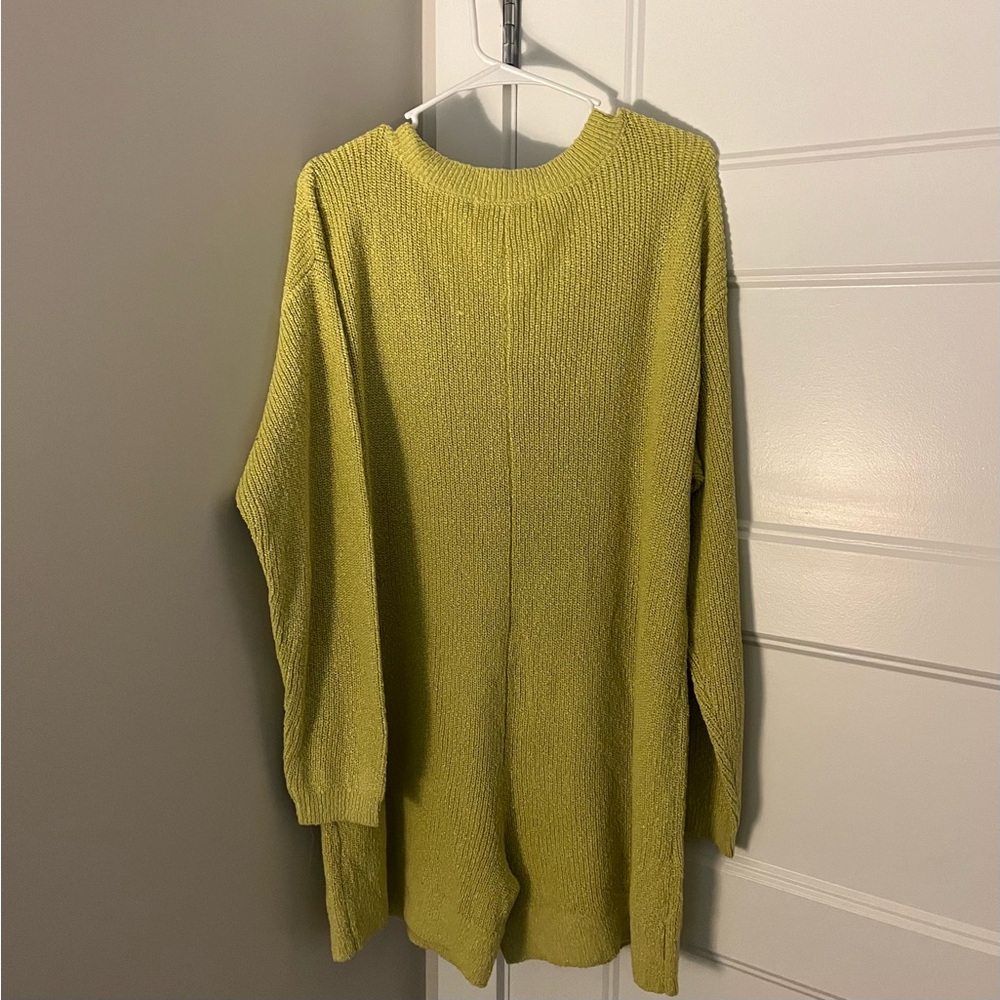 Free People Lime Green Knit Romper - Picture 3 of 4